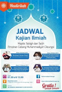 Poster Jadwal Kajian Muhammadiyah Cileungsi