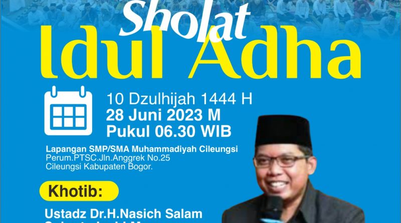 Tempat Sholat Idul Adha 1444 H/2023 Muhammadiyah Cileungsi
