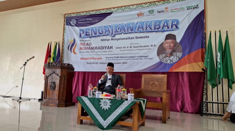 Ketua PP Muhammadiyah Saad Ibrahim Sampaikan Tips Memajukan Muhammadiyah