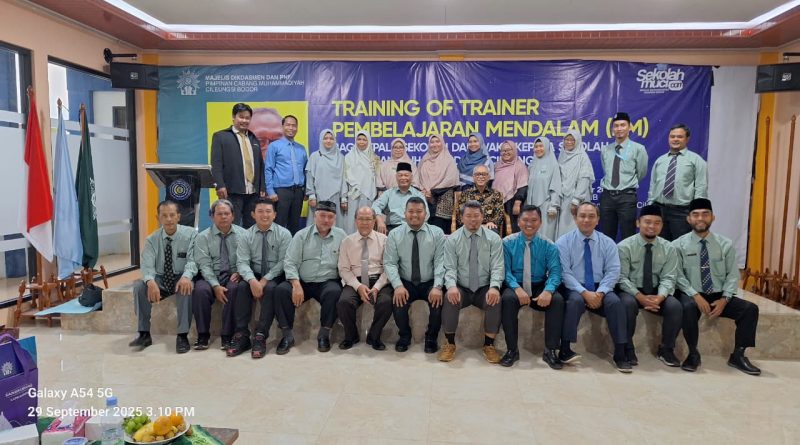 TOT PM Bagi Kepala Sekolah dan Wakil Kepala Sekolah Perguruan Muhammadiyah Cileungsi