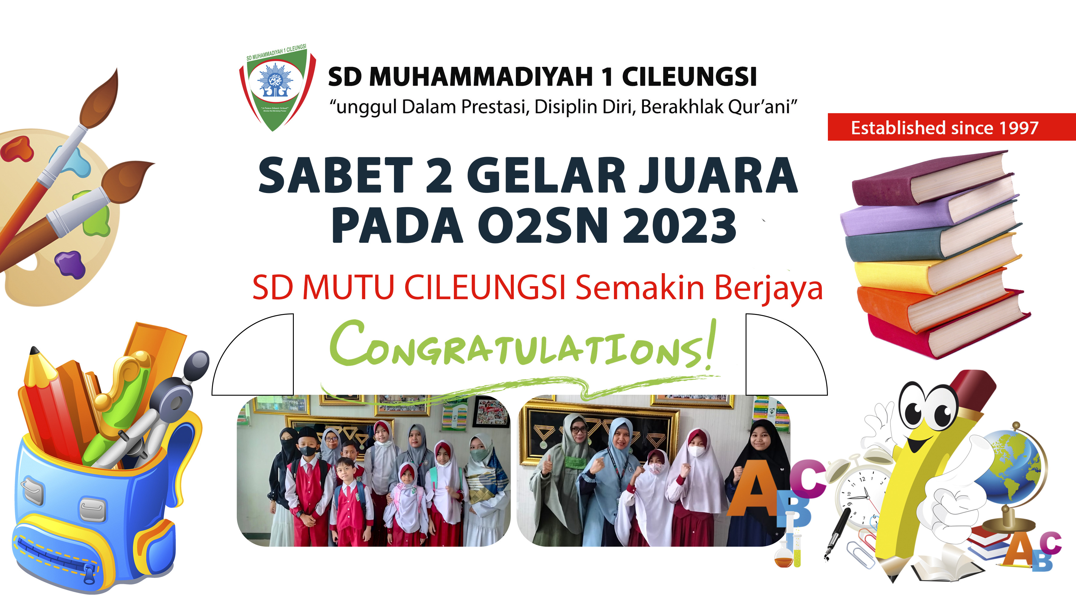 Sabet 2 Gelar Juara pada OSN dan FLSN 2023, SD MUTU Semakin Berjaya.